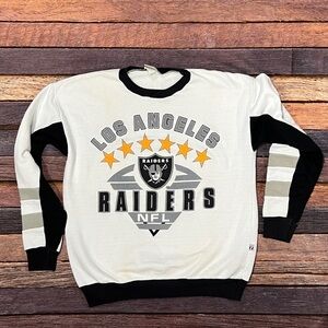 Los Angeles Raiders Vintage 1980s NFL Football Pullover Sweatshirt Logo 7